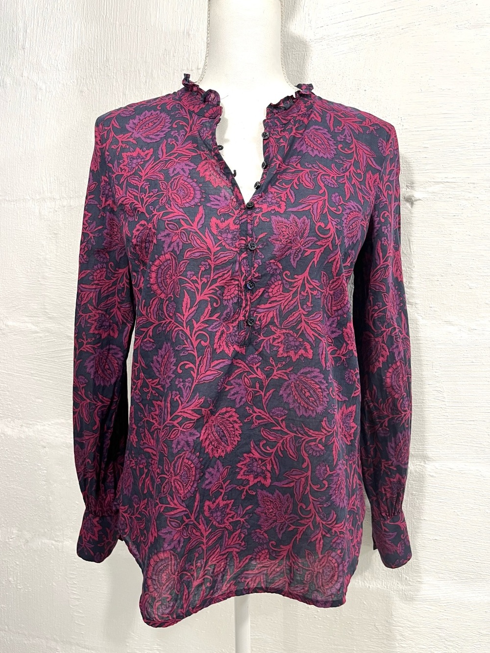 TALBOT LIGHTWEIGHT COTTON FLORAL TOP